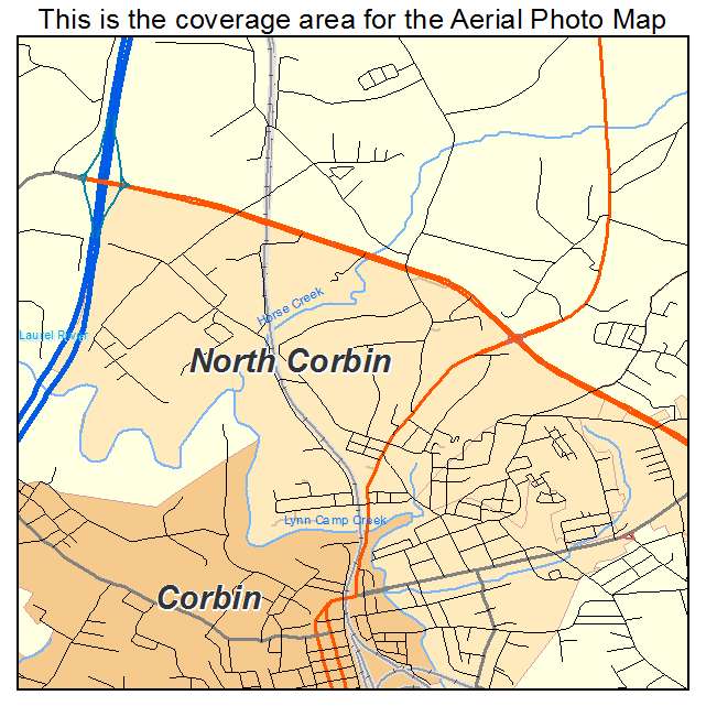 North Corbin, KY location map 