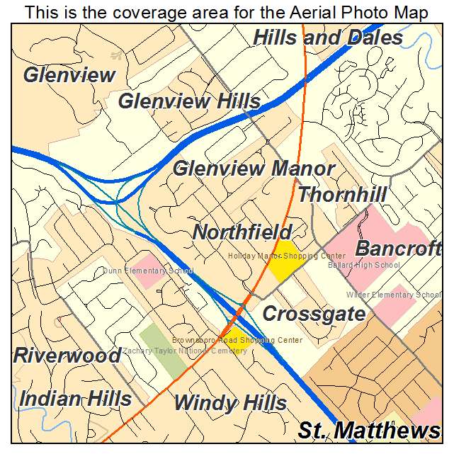 Northfield, KY location map 