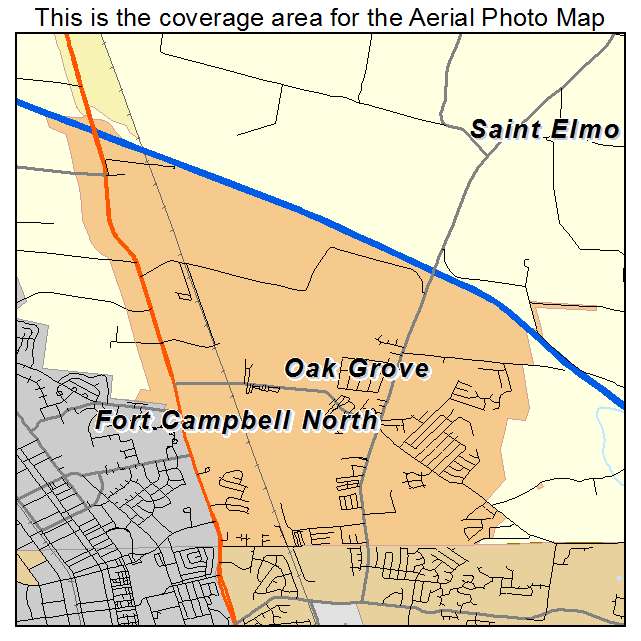 Oak Grove, KY location map 