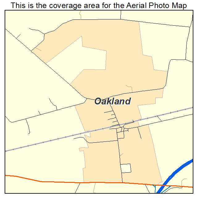 Oakland, KY location map 