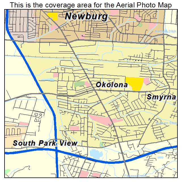 Okolona, KY location map 