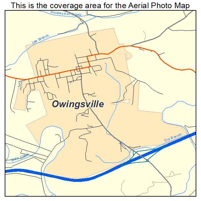 Owingsville, KY location map 
