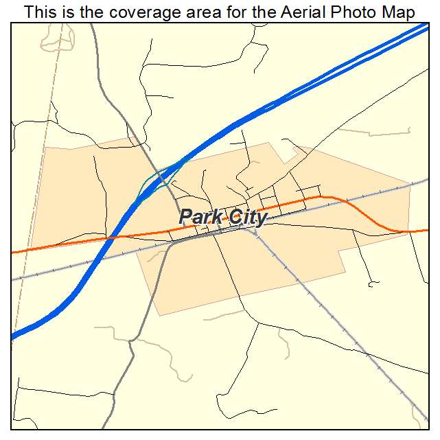 Park City, KY location map 