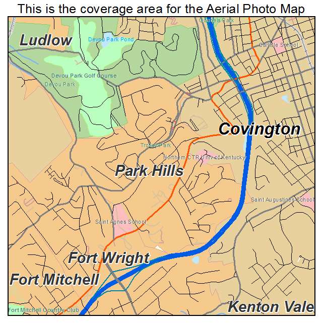 Park Hills, KY location map 
