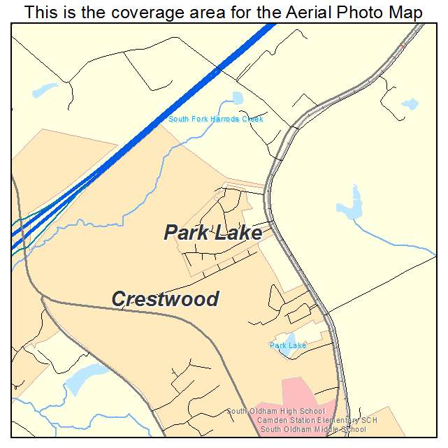 Park Lake, KY location map 