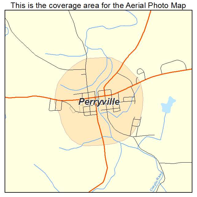 Perryville, KY location map 