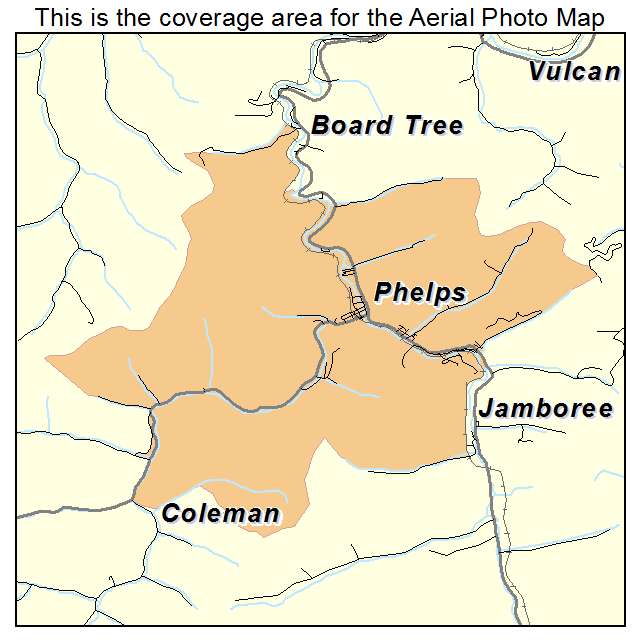 Phelps, KY location map 