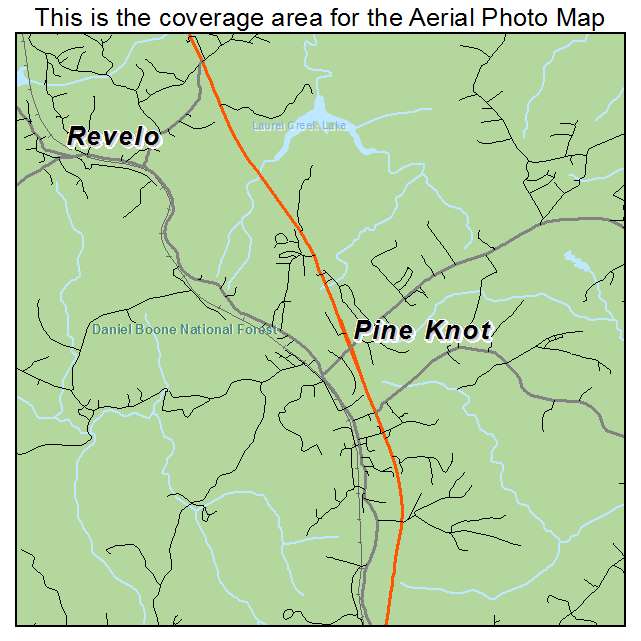 Pine Knot, KY location map 