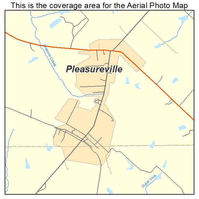 Pleasureville, KY location map 