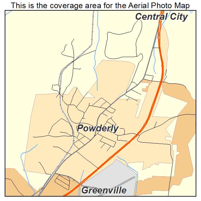 Powderly, KY location map 