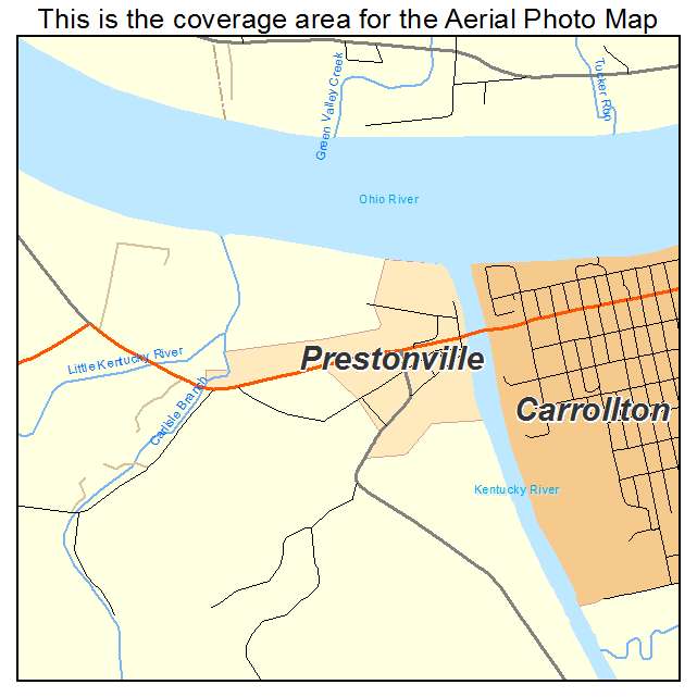 Prestonville, KY location map 