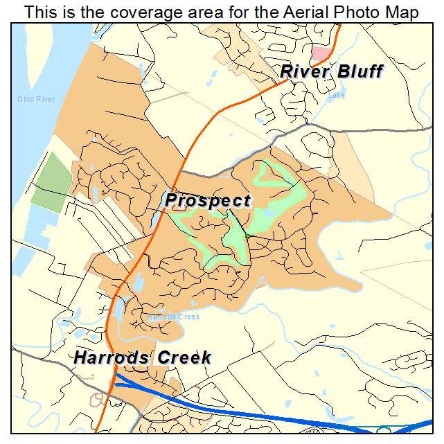 Prospect, KY location map 