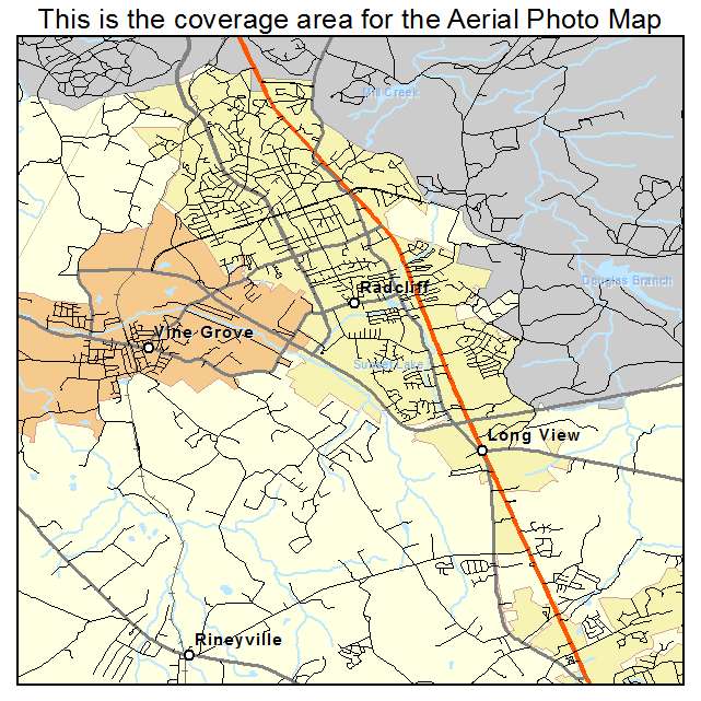 Radcliff, KY location map 