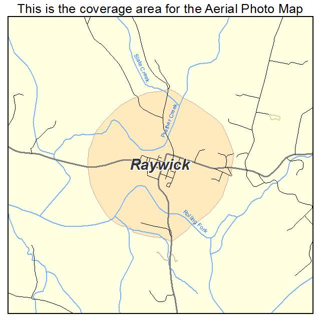 Raywick, KY location map 