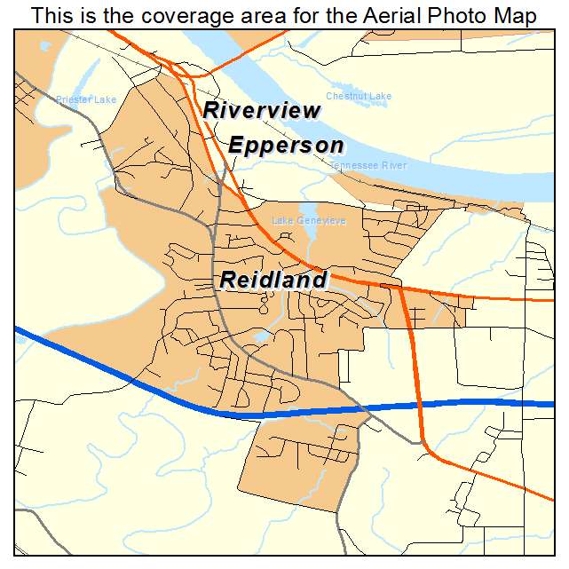Reidland, KY location map 