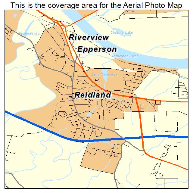 Reidland, KY location map 