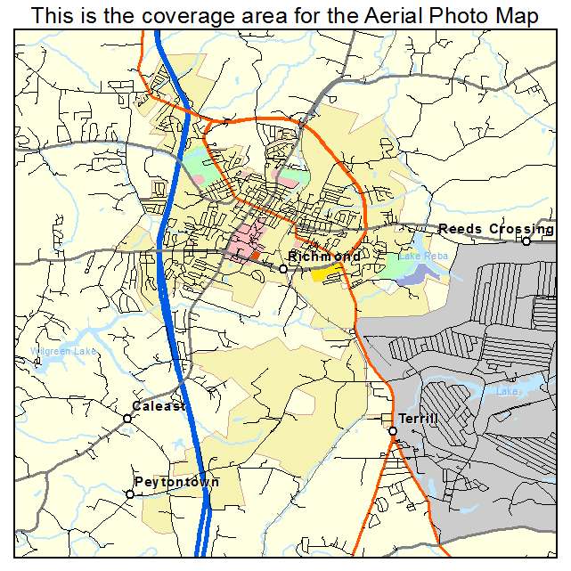 Richmond, KY location map 