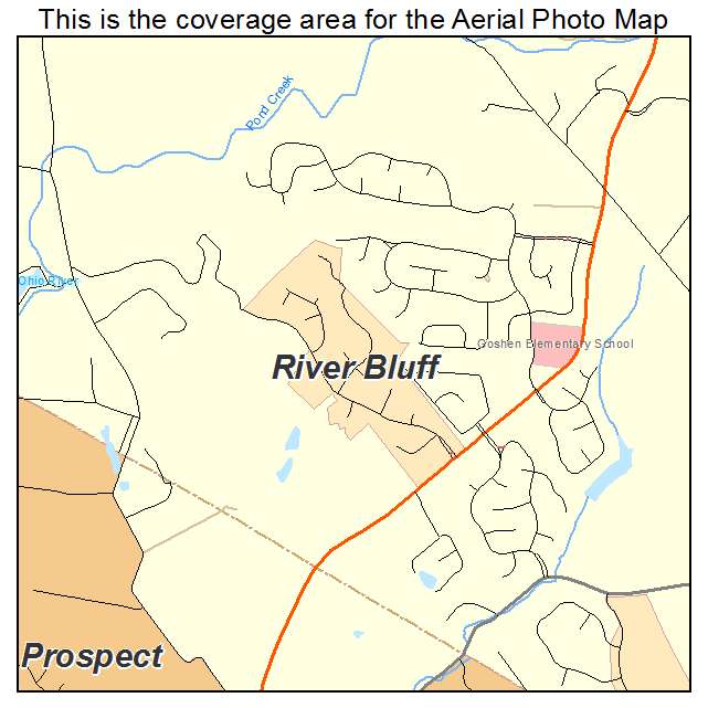 River Bluff, KY location map 