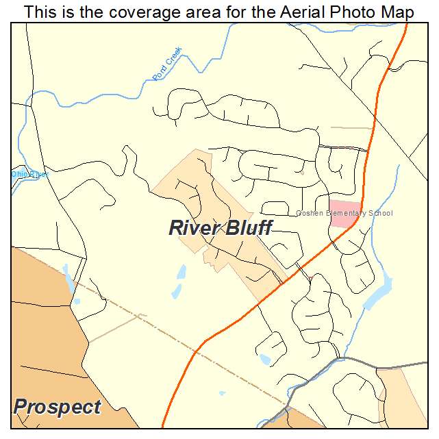 River Bluff, KY location map 