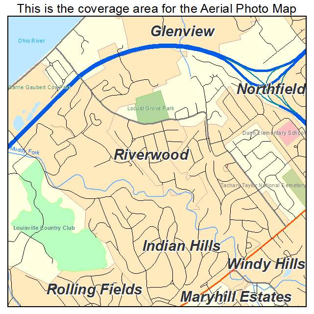 Riverwood, KY location map 