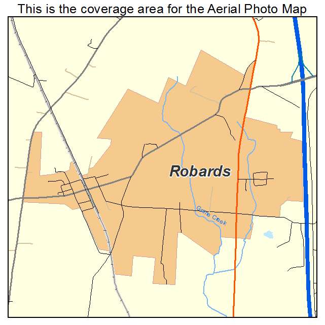 Robards, KY location map 