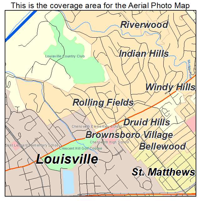 Rolling Fields, KY location map 