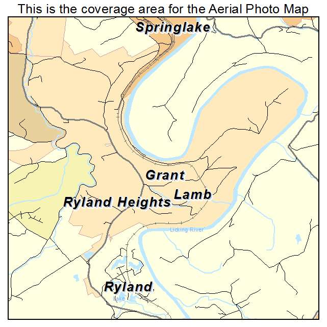 Ryland Heights, KY location map 