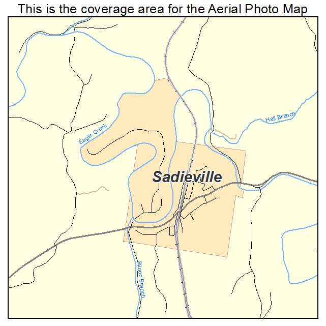 Sadieville, KY location map 