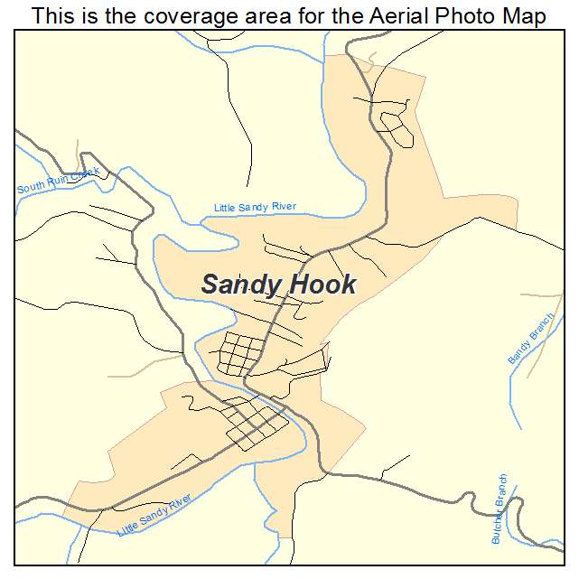 Sandy Hook, KY location map 