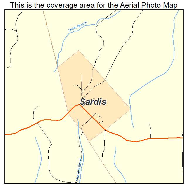 Sardis, KY location map 
