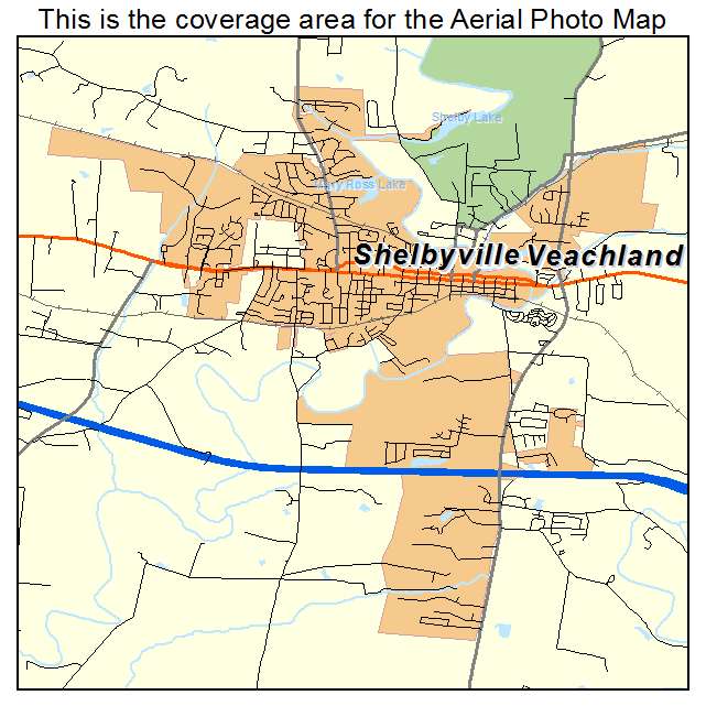 Shelbyville, KY location map 