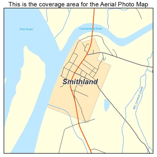 Smithland, KY location map 