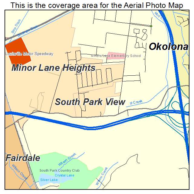 South Park View, KY location map 