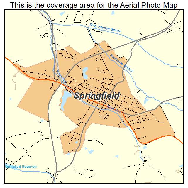 Springfield, KY location map 