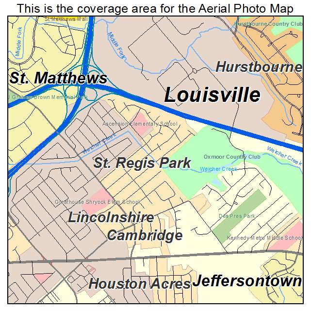 St Regis Park, KY location map 