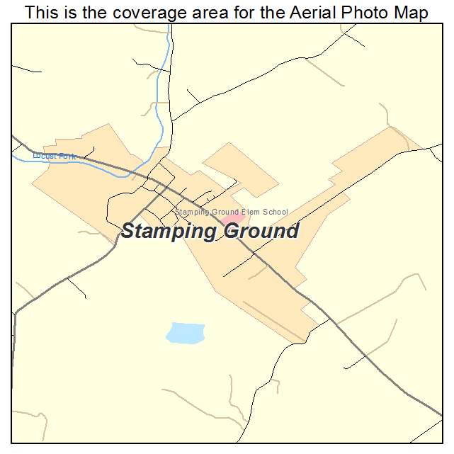 Stamping Ground, KY location map 