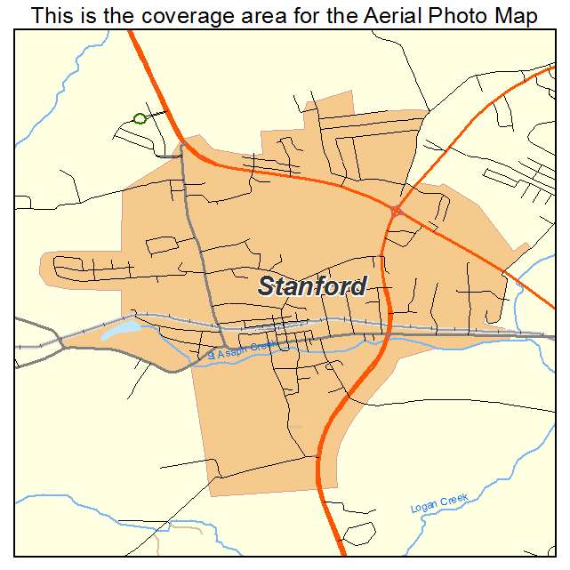 Stanford, KY location map 