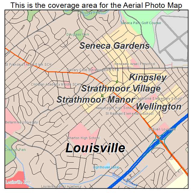 Strathmoor Manor, KY location map 