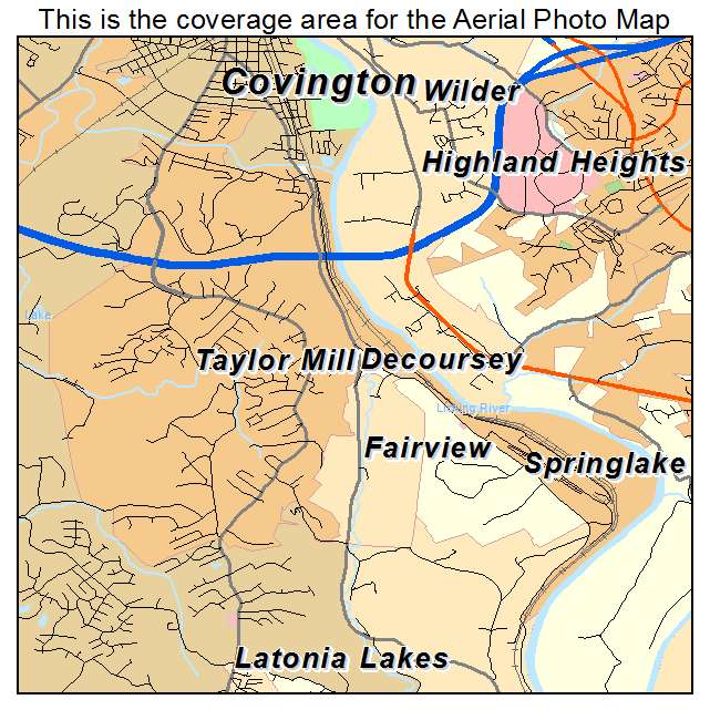 Taylor Mill, KY location map 