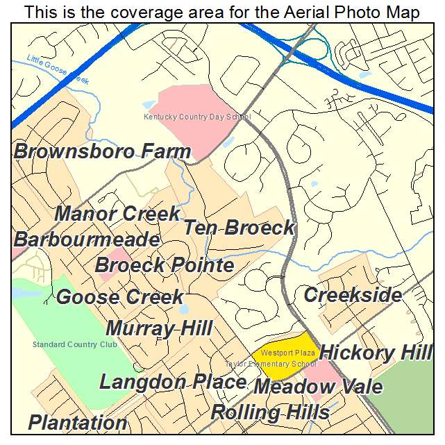 Ten Broeck, KY location map 