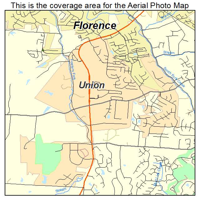 Union, KY location map 