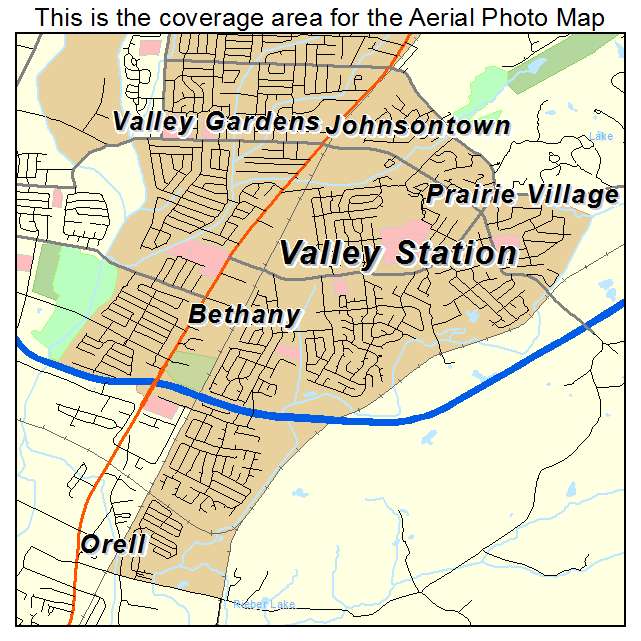 Valley Station, KY location map 