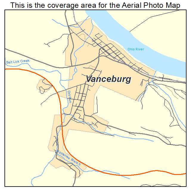Vanceburg, KY location map 