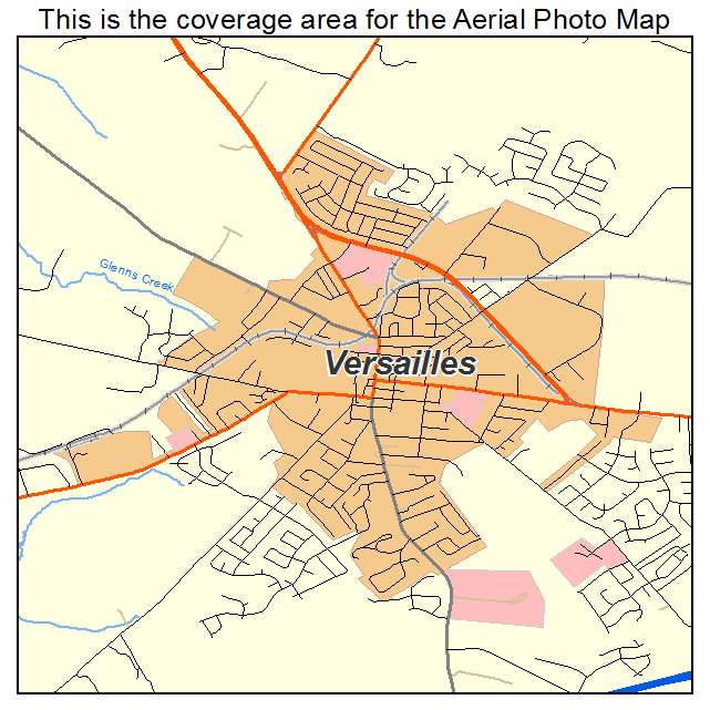 Versailles, KY location map 