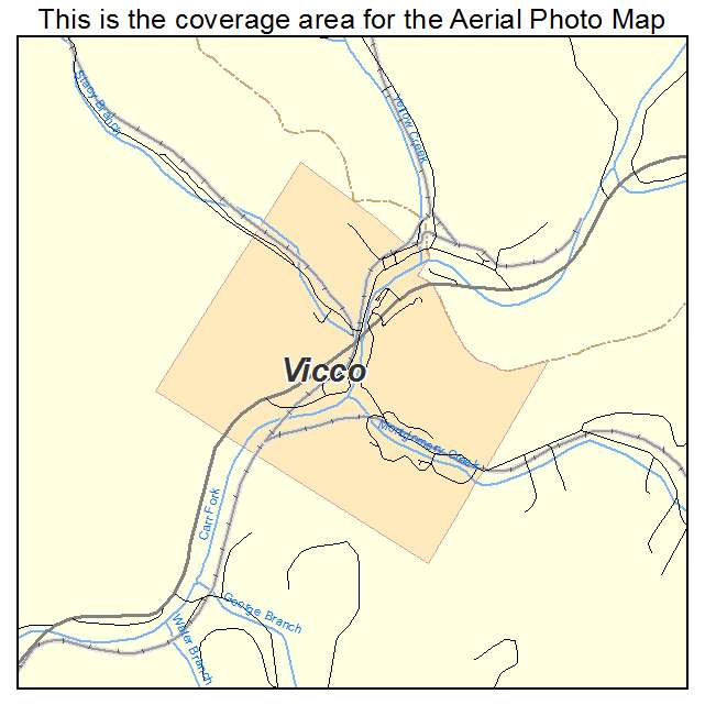 Vicco, KY location map 