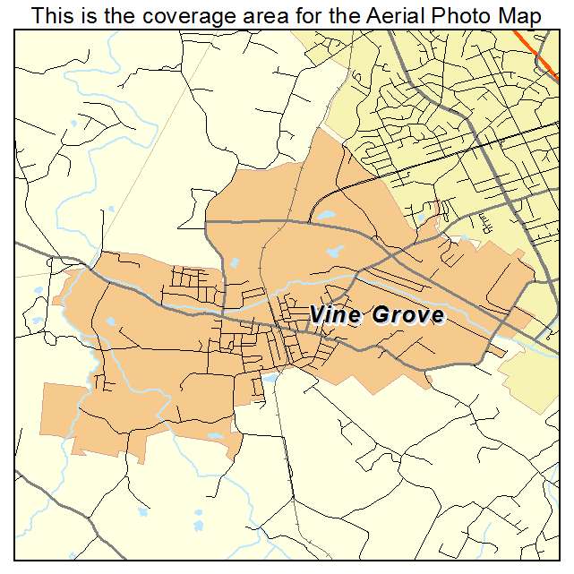 Vine Grove, KY location map 
