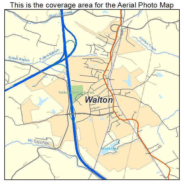 Walton, KY location map 