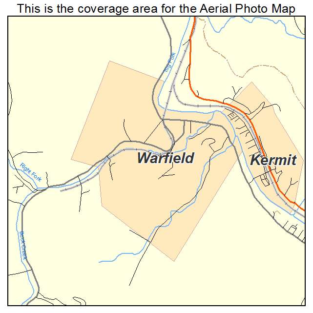 Warfield, KY location map 