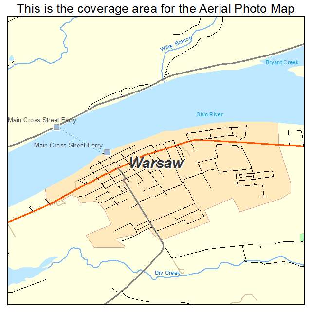 Warsaw, KY location map 