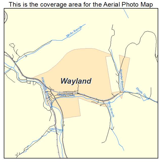 Wayland, KY location map 